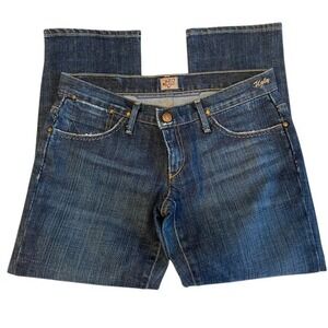 GoldSign Vintage Ugly Capri Jeans Dark Wash Made in USA Luxury Denim 30 Mid-rise
